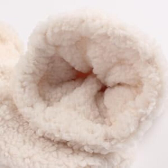 NEW Peecabe 3-Pack Winter Thumbless Baby Mittens Fleece Gloves Cream/Pink/Grey - Picture 3 of 4